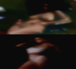 couple having foreplay and sex in horny chair